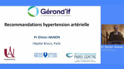 Recommandations hypertension artérielle